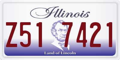 IL license plate Z517421