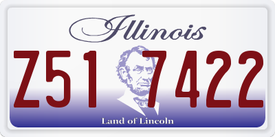 IL license plate Z517422