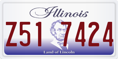 IL license plate Z517424