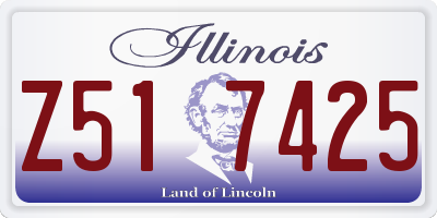 IL license plate Z517425