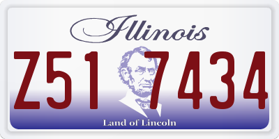 IL license plate Z517434