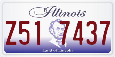 IL license plate Z517437