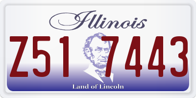 IL license plate Z517443