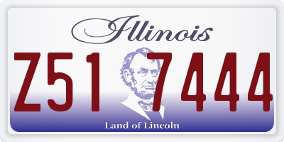 IL license plate Z517444