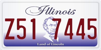 IL license plate Z517445
