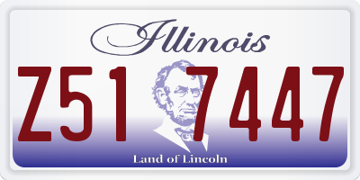 IL license plate Z517447