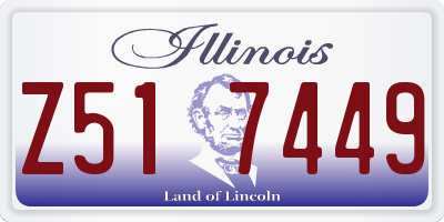 IL license plate Z517449