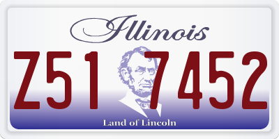 IL license plate Z517452