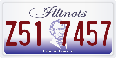 IL license plate Z517457