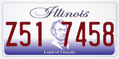 IL license plate Z517458