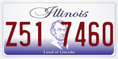 IL license plate Z517460