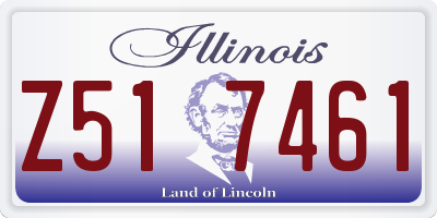 IL license plate Z517461