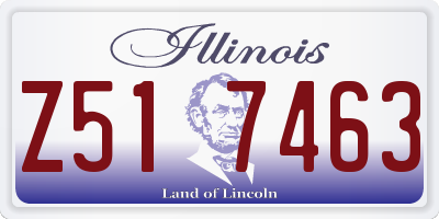 IL license plate Z517463