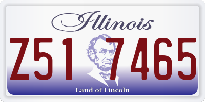IL license plate Z517465