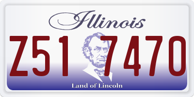 IL license plate Z517470