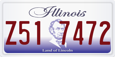 IL license plate Z517472
