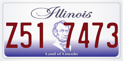 IL license plate Z517473