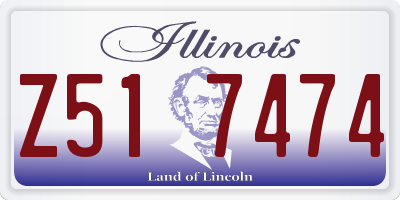 IL license plate Z517474