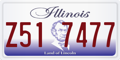 IL license plate Z517477