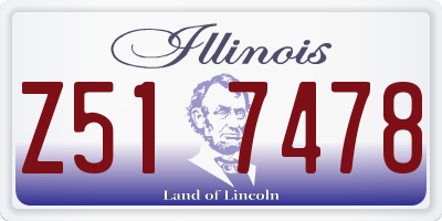 IL license plate Z517478