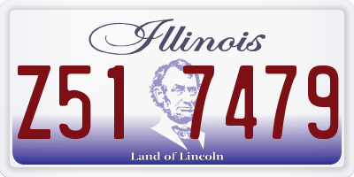IL license plate Z517479