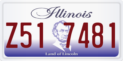 IL license plate Z517481