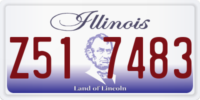 IL license plate Z517483