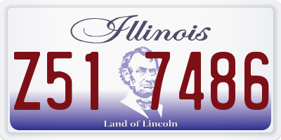 IL license plate Z517486