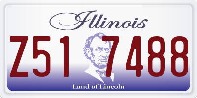IL license plate Z517488