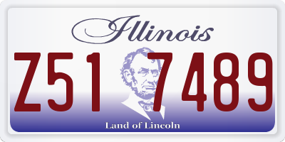 IL license plate Z517489