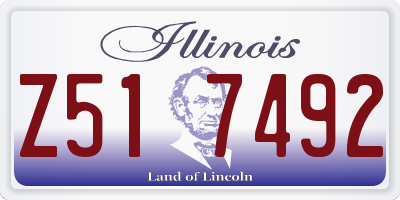 IL license plate Z517492