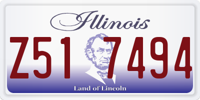 IL license plate Z517494