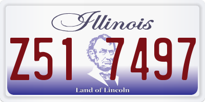 IL license plate Z517497