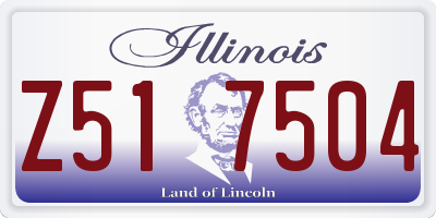 IL license plate Z517504