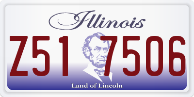 IL license plate Z517506