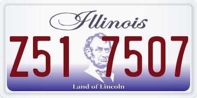 IL license plate Z517507