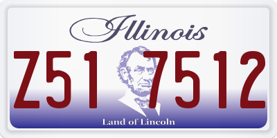 IL license plate Z517512