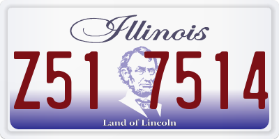 IL license plate Z517514