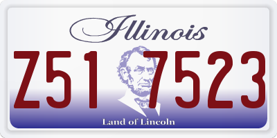 IL license plate Z517523