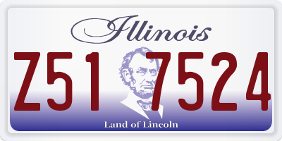 IL license plate Z517524