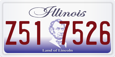 IL license plate Z517526
