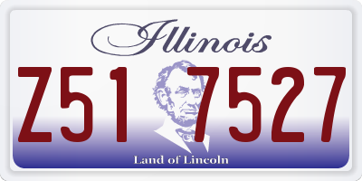 IL license plate Z517527