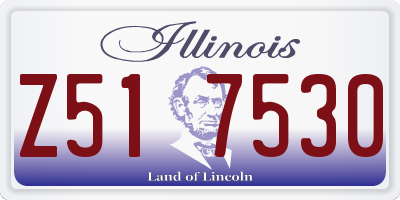 IL license plate Z517530