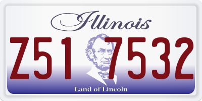 IL license plate Z517532