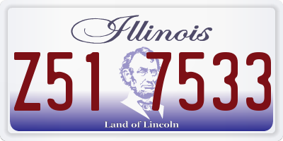 IL license plate Z517533