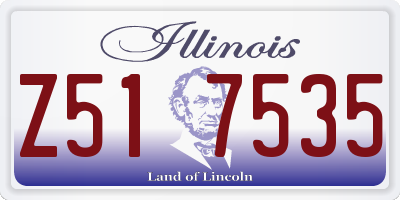IL license plate Z517535