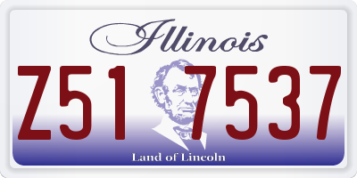IL license plate Z517537