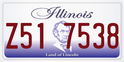 IL license plate Z517538