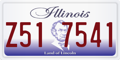 IL license plate Z517541