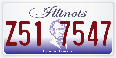 IL license plate Z517547